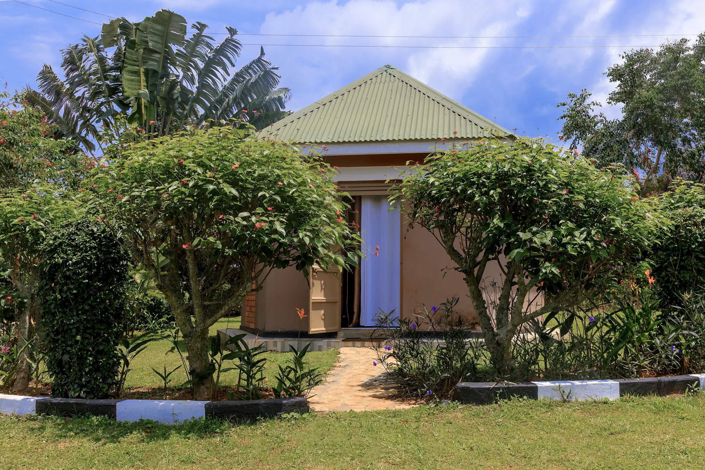 A cottage among the trees